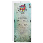 Tattoo Style Muerte Skull and Flourishes Invite invitations