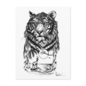 Tattoo Tiger Art postcards