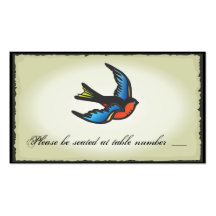 Tattoo Wedding Table Place Cards Business Cards