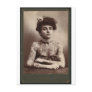 Tattooed American Woman Post Card