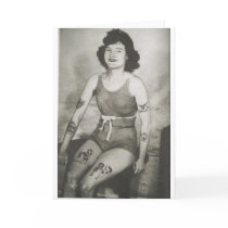 Tattooed Bathing Beauty Cards