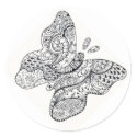 Tattooed Butterfly Sticker