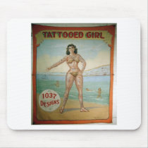 Tattooed Girl Mouse Pad