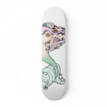 Tattooed Mermaid - skate deck skateboards