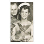 Tattooed Sailor Boy business cards