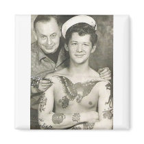 Tattooed Sailor Boy Magnets