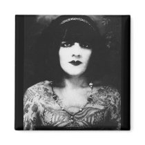 Tattooed Vintage Goth Girl Refrigerator Magnets