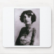 Tattooed woman - 1912 mouse pads