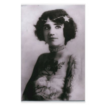 Tattooed woman - 1912 stationery paper