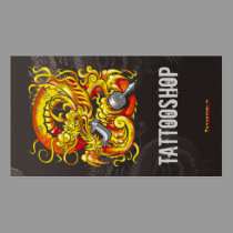 Tattooer Dragon Pocket Calendar business cards