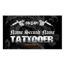 Tattooer Japanese Dragon Business Card