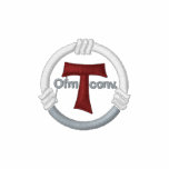 Tau cross and franciscan rope embroidered shirts