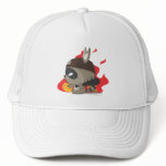Taucoo on fire cap sting stick cartoon trucker hat