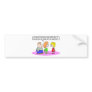 taught evolution school hang bumper sticker