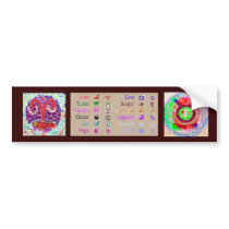 TAURUS 3D Zodiac symbol Bumper Stickers