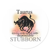 Taurus About You Stickers