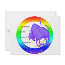 TAURUS: April - May Custom Invites