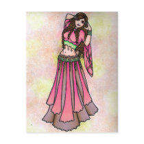 Taurus Belly Dancer Postcards