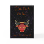 Taurus Birthday card