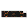 Taurus Bumper Sticker