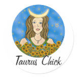 Taurus Chick stickers