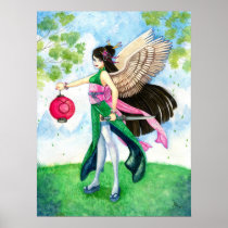 Taurus Geisha Zodiac Large Japanese Fine Art Print
