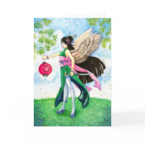 Taurus Greeting Card, Zodiac Geisha Maiko Samurai