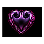 Taurus Heart Fractal Postcards