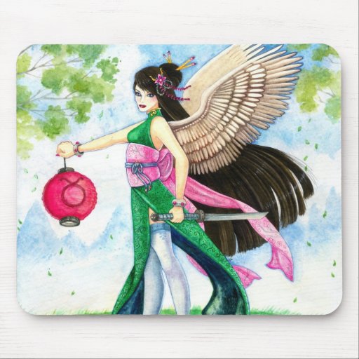 Taurus Mousepad, Geisha Zodiac Fine Art Print