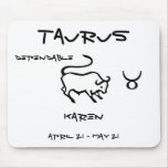 Taurus Personalised mousepads