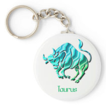 Taurus Sign Keychain