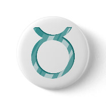 Taurus symbol pinback button