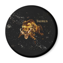 Taurus the Bull Astrology sign Refrigerator Magnets