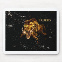 Taurus the Bull Astrology sign Mouse Pad