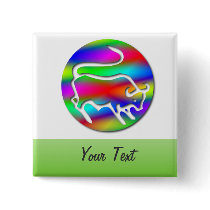 Taurus The Bull Zodiac Rainbow Colour