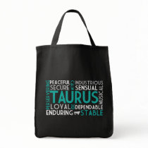 Taurus Word Collage Bag