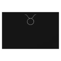 Taurus. Zodiac Astrology Sign. Black. Flyers