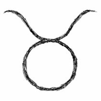 Taurus. Zodiac Astrology Sign. Black. Photo Cut Outs
