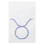 Taurus. Zodiac Astrology Signs. Blue. Custom flyers