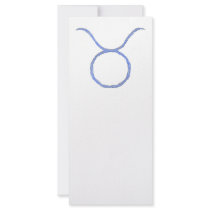 Taurus. Zodiac Astrology Signs. Personalized Rack Card