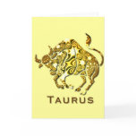 Taurus Zodiac Greeting Card
