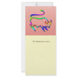 Taurus Zodiac Star Sign Colour Line Bookmark rack cards