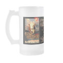 Taurus Zodiac tall glass mugs