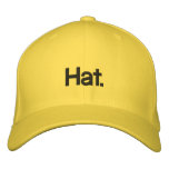 Tautology Hat. embroidered hats