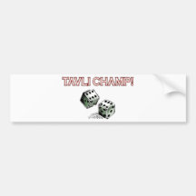 Tavli Champ Bumper Stickers
