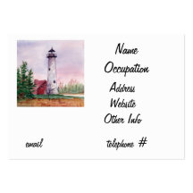 Tawas Point Light Business Card