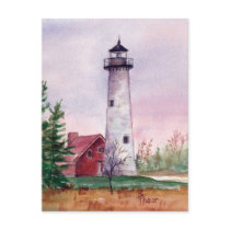 Tawas Point Light Postcard