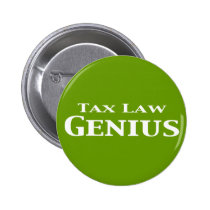 Tax Law Genius Gifts buttons