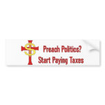 Tax Political Churches bumper stickers