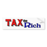 Tax the Rich Bumper Sticker bumper stickers